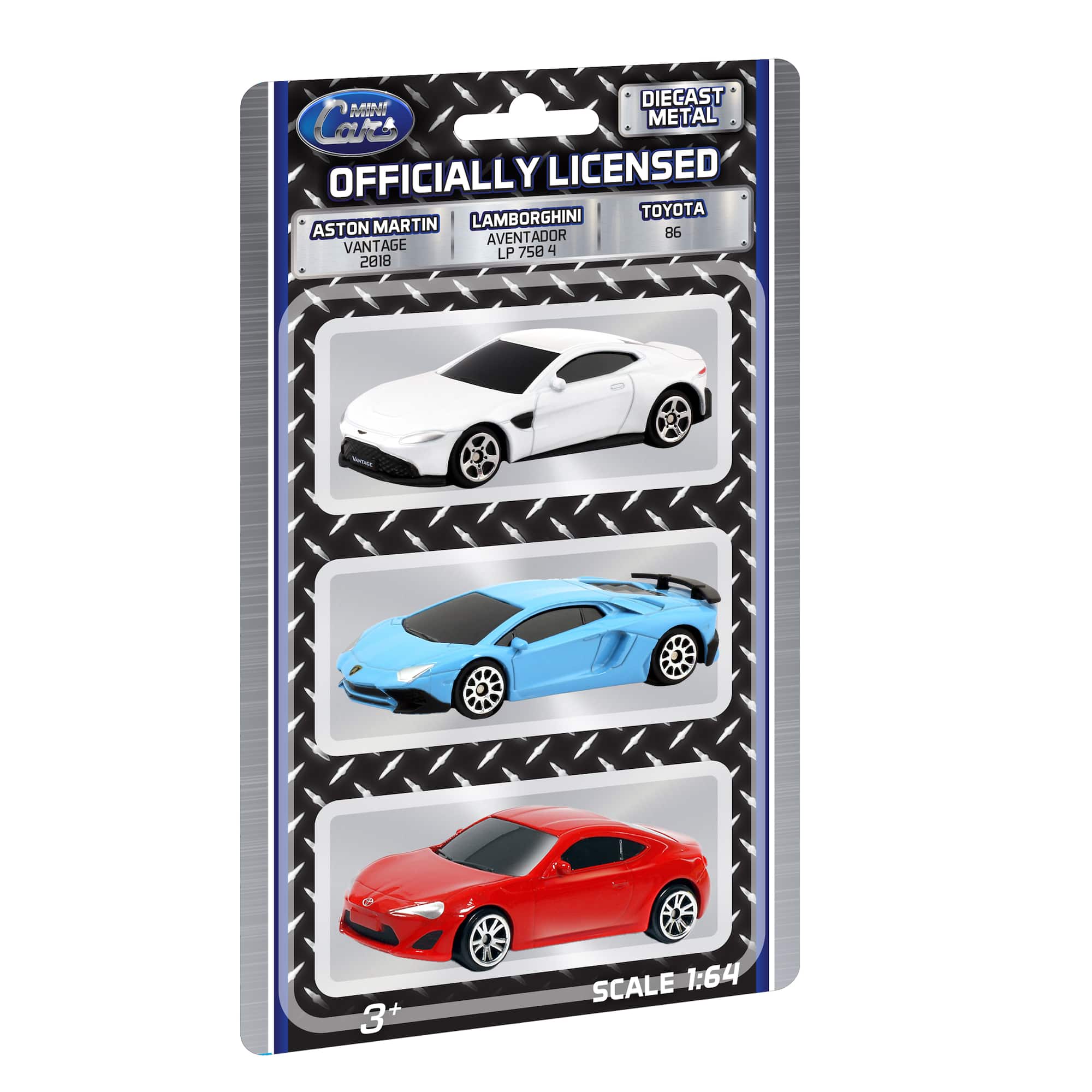 Assorted Die Cast Mini Series 1:64 Scale Car Set, 3pc.